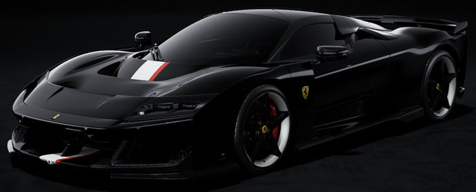 Ferrari F80 WITH LIVERY Limited Edition 49 pcs sort/hvid/rød 1:18