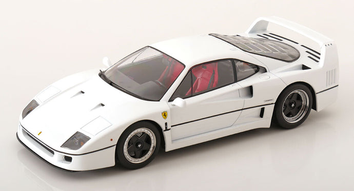 FERRARI F40 1987 - PERSONAL CAR SULTAN OF BRUNEI WHITE 1:18
