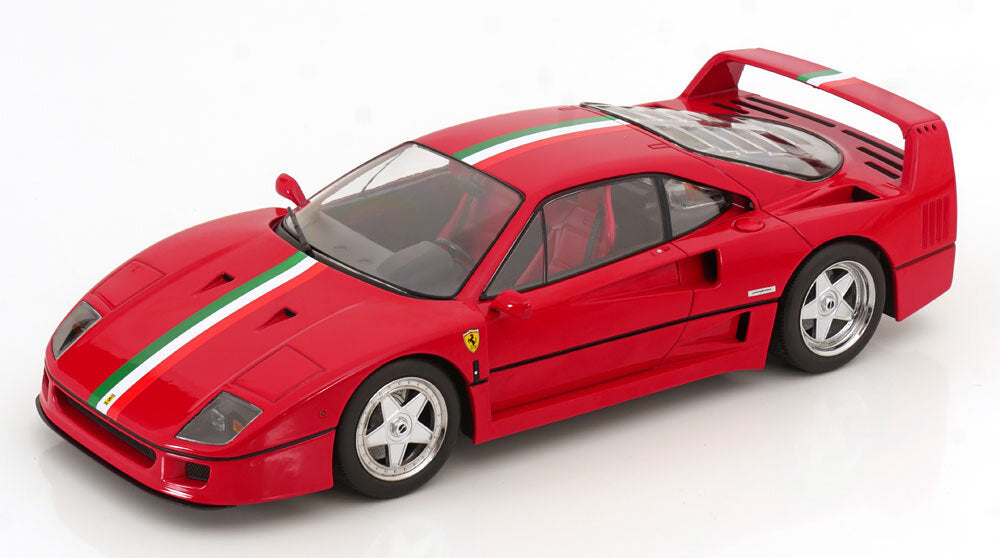 FERRARI F40 ITALIAN STRIPES 1987 RED 1:18