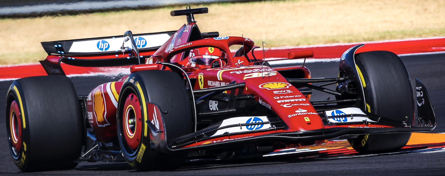 FERRARI F1 SF-24 TEAM SCUDERIA FERRARI N 16 WINNER AUSTIN USA GP 2024 CHARLES LECLERC RED WHITE BLACK 1:43