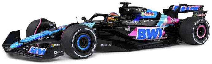 ALPINE F1 A524 TEAM BWT ALPINE N 31 MIAMI GP 2024 ESTEBAN OCON BLACK BLUE PINK 1:18