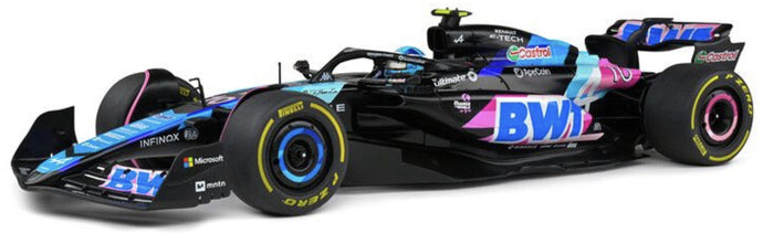 ALPINE F1 A524 TEAM BWT ALPINE N 10 MONACO GP 2024 PIERRE GASLY BLACK BLUE PINK 1:18