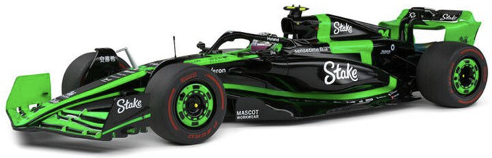 SAUBER F1 C44 TEAM STAKE KICK N 24 BAHRAIN GP 2024 ZHOU GUANYU GREEN BLACK 1:18