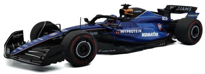 WILLIAMS FW46 F1 TEAM #23 ALEXANDER ALBON SAUDI ARABIA GP 2024 mørk blå/sort 1:18