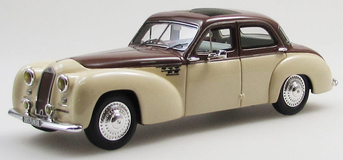 DELAGE D6-3L AUTOBINEAU SEDAN OPEN ROOF 1948 BEIGE BROWN 1:43