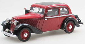Adler TRUMPF JUNIOR 2 DOORS SEDAN - LEIPZIG TAXI 1934 rød/sort 1:43