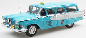 Edsel VILLAGER 4 DOORS STATIONWAGEN - TAXI 1958 lys blå/hvid 1:43