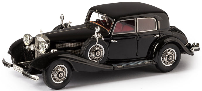 MERCEDES BENZ 540K W29 CHROME WHEELS 1936 BLACK 1:43