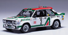 Indlæs billede til gallerivisning FIAT 131 ABARTH TEAM ALITALIA N 3 3rd RALLY MONTECARLO 1979 MARKKU ALEN - IKKA KIVIMAKI WHITE GREEN RED 1:43