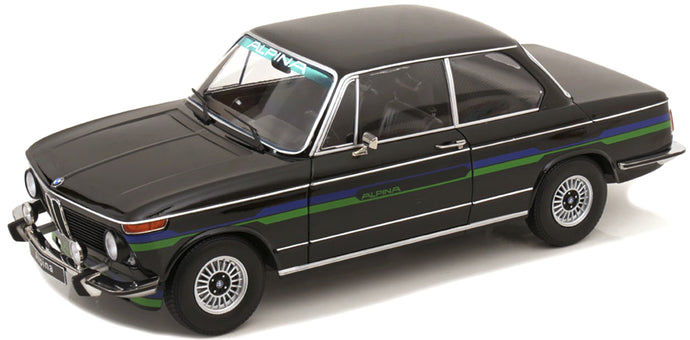 BMW 2002 ALPINA 2.SERIE 1974 sort/blå/grøn 1:12