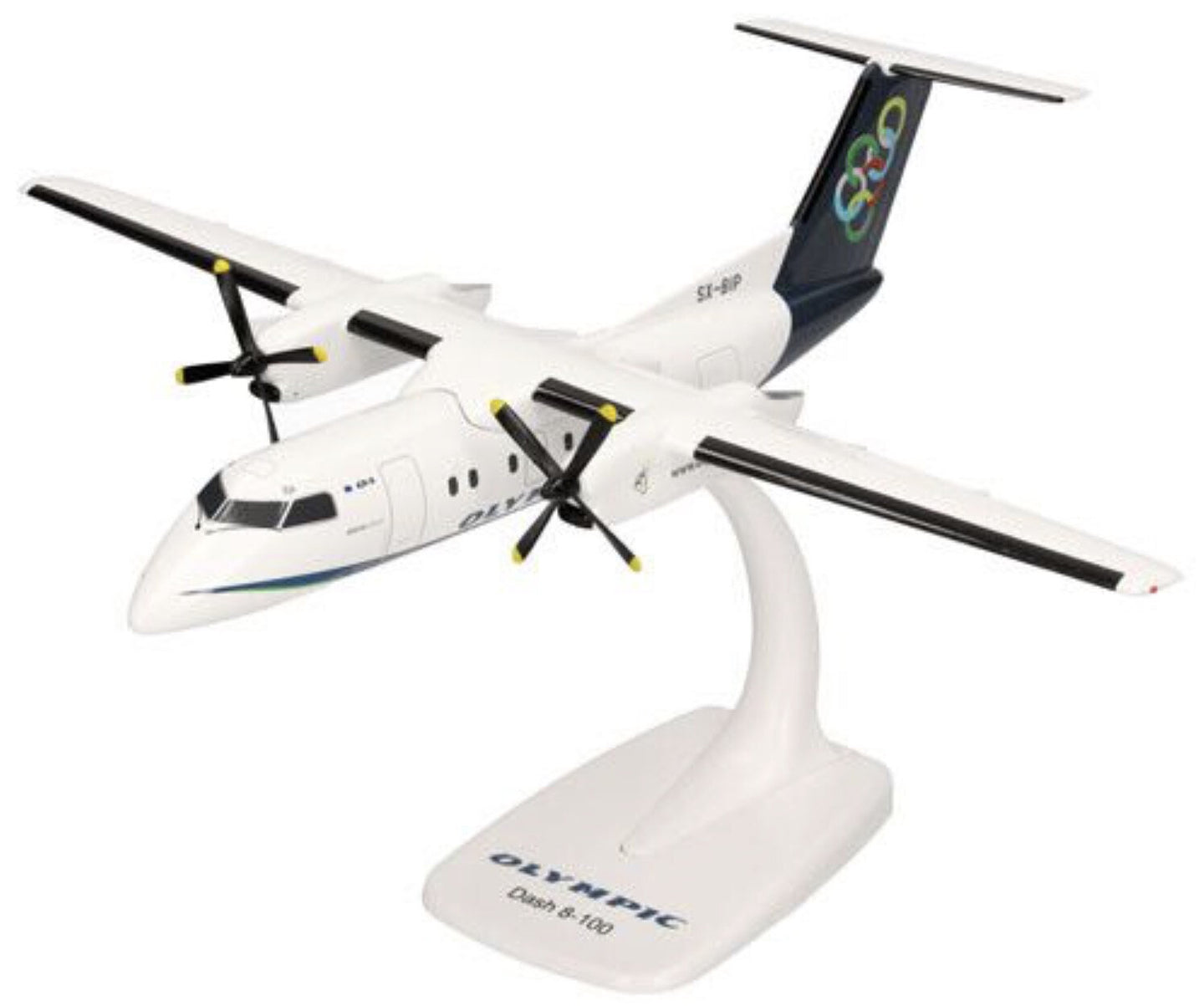 DE HAVILLAND Canada DHC-8-100 Olympic Air hvid/sort 1:100