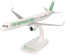 Indlæs billede til gallerivisning AIRBUS A321neo Transavia (NL) hvid/grøn/grå 1:200
