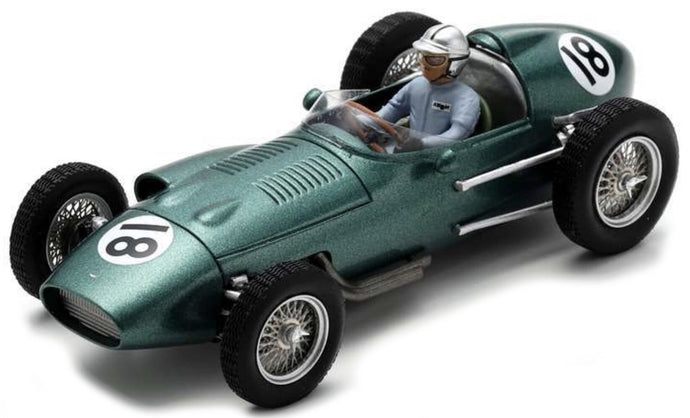 Aston Martin DBR5 #18 ROY SALVADORI BRITISH GP 1960 mørk grøn metallic 1:43