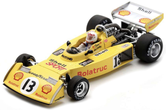 Surtees TS16 #13 DIVINA GALICA NQ BRITISH GP 1976 gul/hvid/rød 1:43
