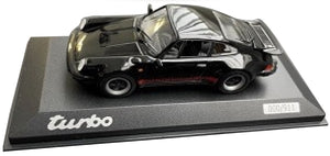 Porsche 911 TURBO 930 "50th ANNIVERSARY" Limited Edition 911 pcs sort/rød 1:43