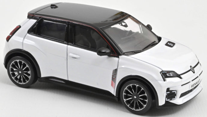 RENAULT 5 E-TECH 100% ELECTRIC 2025 PEARL WHITE BLACK 1:43