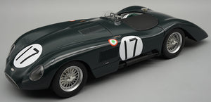 JAGUAR C-TYPE 3.5L S6 LONGTAIL SPIDER TEAM JAGUAR CARS LTD. N 17 24h LE MANS 1952 STIRLING MOSS - PETER WALKER BRITISH RACING GREEN 1:18