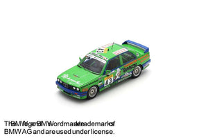 BMW 3-SERIES M3 TEAM IAN KHAN N 43 24h SPA 1992 IAN KHAN - DAMIEN VAN DE POELE - MASAHIRO KIMOTO GREEN 1:43