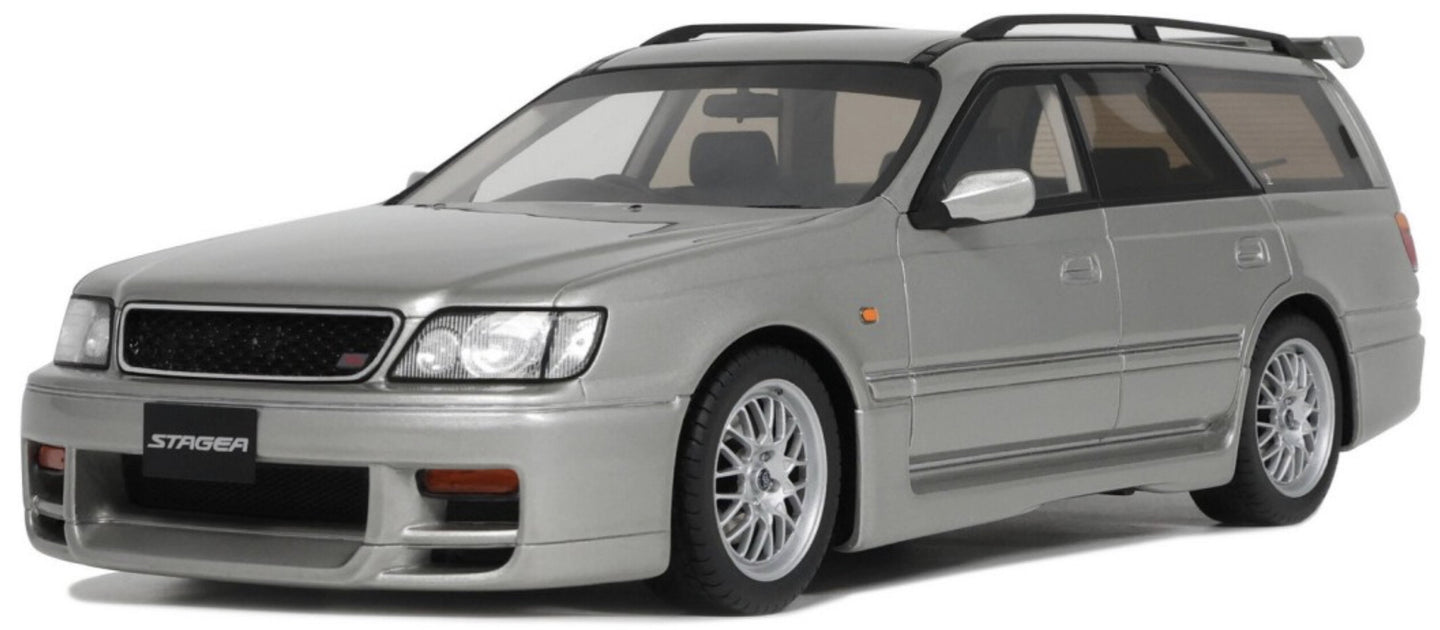 NISSAN STAGEA 260RS AUTECH VERSION SW STATION WAGON 1997 SONIC SILVER 1:18