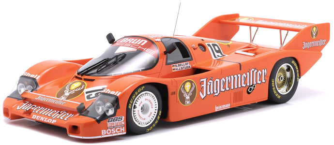 PORSCHE 956B JAGERMEISTER TEAM BRUN MOTORSPORT N 19 WINNER 1000km MONZA ITALY 1984 HANS JOACHIM STUCK - STEFAN BELLOF ORANGE 1:12