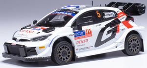 TOYOTA YARIS GR RALLY1 TEAM TOYOTA GAZOO RACING WRT N 5 4th RALLY FINLAND 2024 SAMI PAJARI - ENNI MALKONEN WHITE 1:43