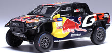 Indlæs billede til gallerivisning TOYOTA HILUX GR DKR EVO T1U PICK-UP TEAM GAZOO RACING N 206 RALLY DAKAR 2024 LUCAS MORAES - ARMAND MONLEON BLACK RED 1:43