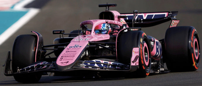 ALPINE F1 A524 TEAM BWT ALPINE N 61 ABU DHABI GP 2024 JACK DOOHAN BLACK BLUE PINK 1:43