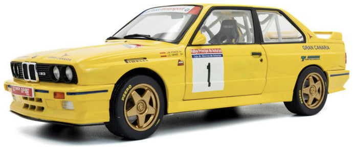 BMW 3-SERIES (E30) Gr.A N 1 3rd RALLY PRINCIPE ASTURIAS 1992 JOSE MARIA PONCE - JOSE CARLOS DENIZ YELLOW 1:18
