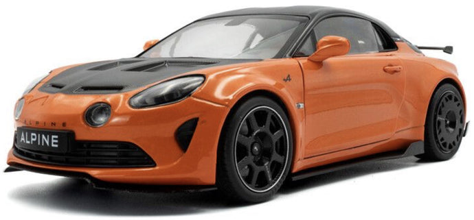 ALPINE A110 RADICALE COUPE 2024 ORANGE/BLACK 1:18