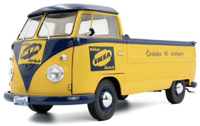VOLKSWAGEN T1B PICK-UP IKEA 1950 YELLOW/BLUE 1:18