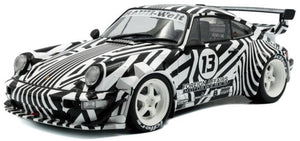 PORSCHE 911 964 RWB N.13 BODY KIT THE ZEBRA 1994 WHITE/BLACK 1:18