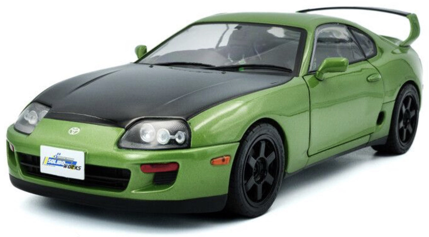 TOYOTA SUPRA MKIV (A80) COUPE 1993 GREEN/BLACK 1:18