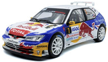 Indlæs billede til gallerivisning Peugeot 306 MAXI #1 LOEB/ELENA RALLY DU VAR 2017 hvid/blå/rød/gul 1:18