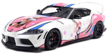 Indlæs billede til gallerivisning Toyota GR SUPRA SOLODO WORKS ITASHA 2024 hvid/lyserød/blå 1:18