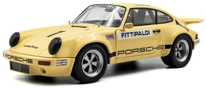 PORSCHE 911 CARRERA 3.0 RSR N 1 IROC RIVERSIDE 1973 EMERSON FITTIPALDI YELLOW 1:18