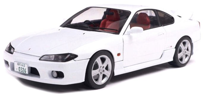 NISSAN SILVIA (S15) COUPE SPEC-R AERO 1999 WHITE 1:18