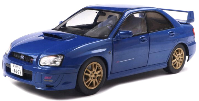 SUBARU IMPREZA WRX STi RIGHT HAND DRIVE 2003 BLUE1:18