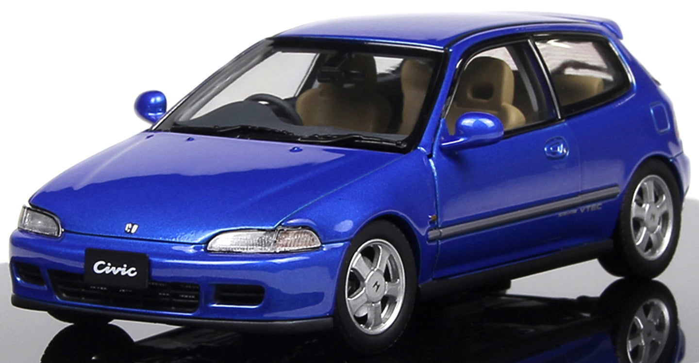 Honda CIVIC SIR II EG6 VTEC 1993 - WITH OPENINGS blå 1:43