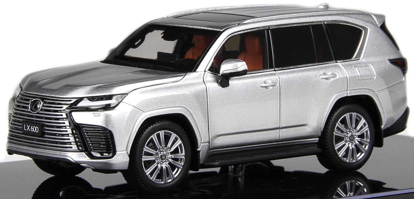 Lexus LX600 2024 - WITH OPENINGS sølv 1:43