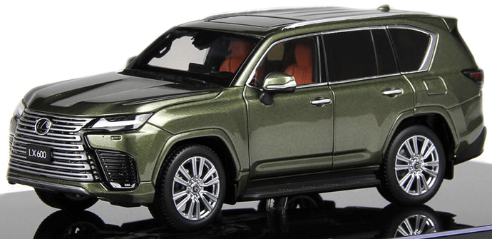 Lexus LX600 2024 - WITH OPENINGS grøn metallic 1:43