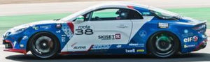 RENAULT ALPINE A110 CUP TEAM VPS RACING N 38 CHAMPION ELF CUP SERIES 2024 CHARLES ROUSSANNE WHITE BLUE 1:43