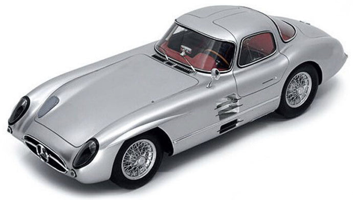 MERCEDES BENZ 300 SLR UHLENHAUT COUPE 1955 SILVER 1:12