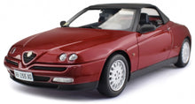 Indlæs billede til gallerivisning Alfa Romeo SPIDER 2.0 T.SPARK 16V 1995 WITH SOFT TOP mørk rød metallic 1:18