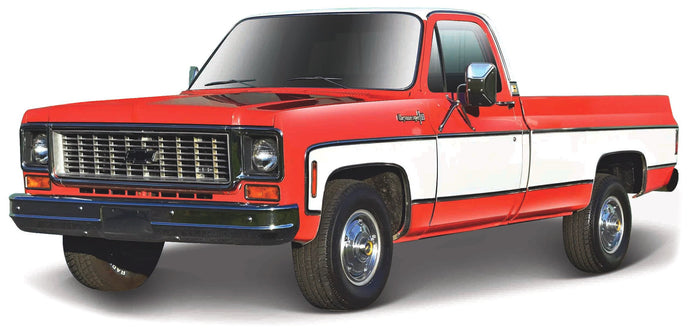 Chevrolet C10 CHEYENNE SUPER 1974 rød/hvid 1:18
