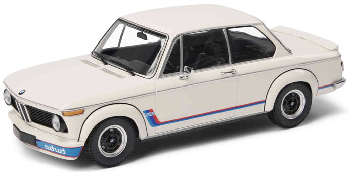 BMW 2002 TURBO hvid/blå/rød 1:18