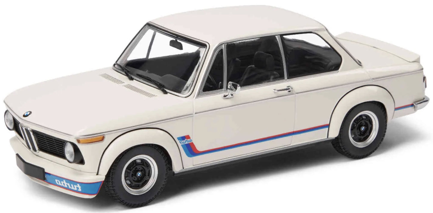 BMW 2002 TURBO hvid/blå/rød 1:18
