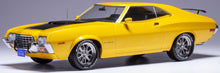 Indlæs billede til gallerivisning FORD USA GRAN TORINO SPORT COUPE 1972 YELLOW BLACK 1:18