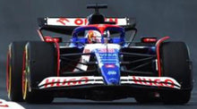 Indlæs billede til gallerivisning VISA CASH APP RB F1 TEAM VCARB 01 #30 LIAM LAWSON 9th US GP 2024 (LL&#39;s First F1 Debut) blå/hvid/rød 1:64