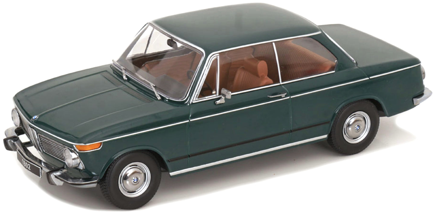 BMW 1802 1-SERIES FACELIFT (RESTYLING) 1971 DARK GREEN 1:18