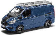 Indlæs billede til gallerivisning Ford TRANSIT CUSTOM SPORT 2021 blå/sort 1:43